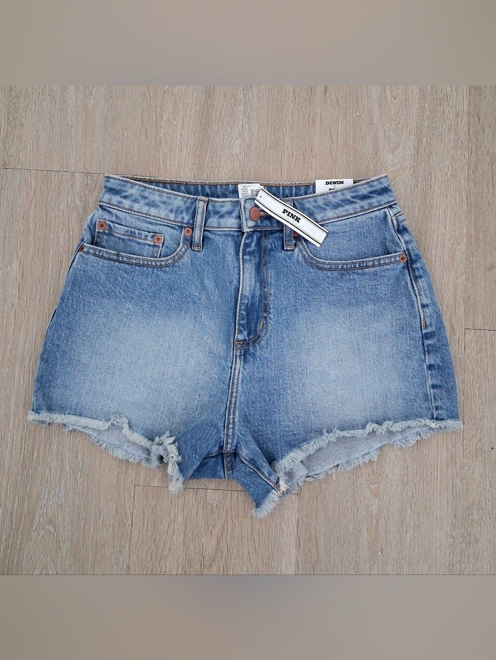 PINK Victoria's Secret High-Rise Denim Shorts